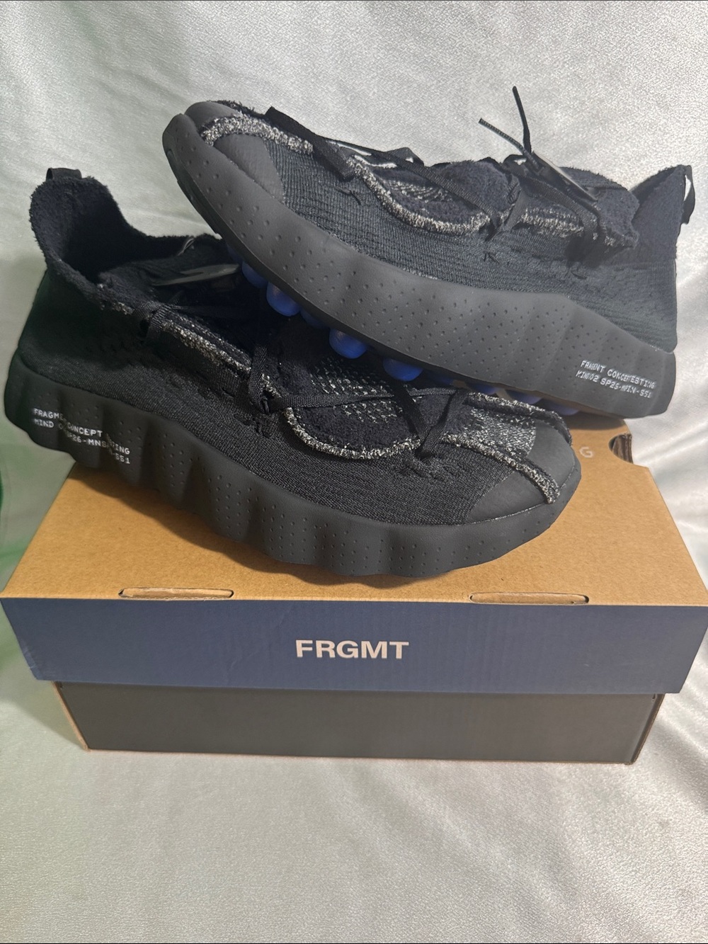 New!🔥 Black fragment design x Nike Mind 002 Flyknit sneaker!🔥 - Picture 2 of 13